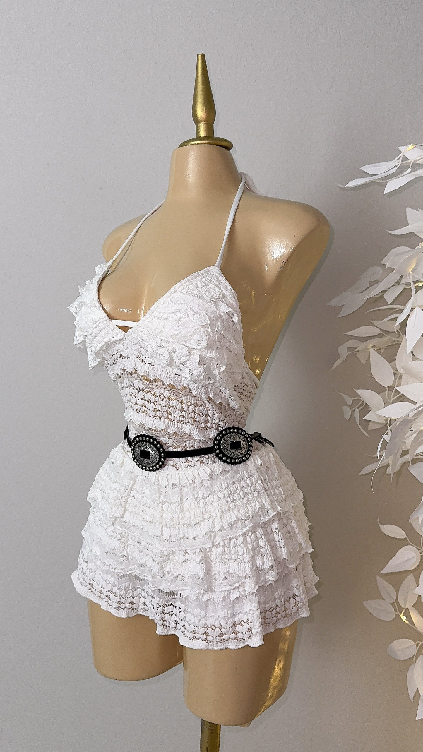 Linda Concho Western Belt - Black