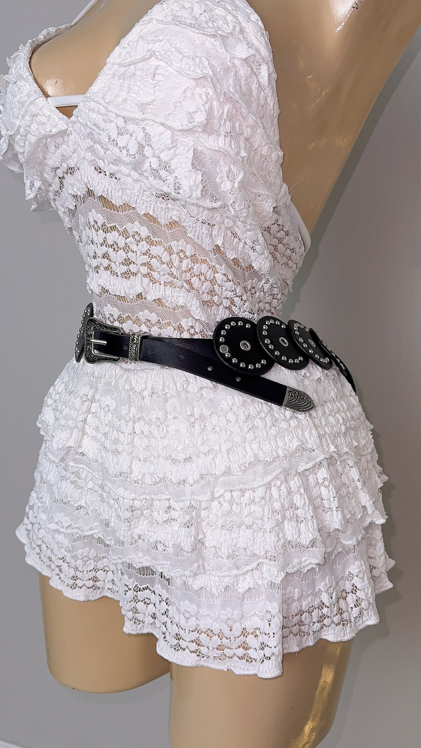 Giselle Western Discs Belt - Black