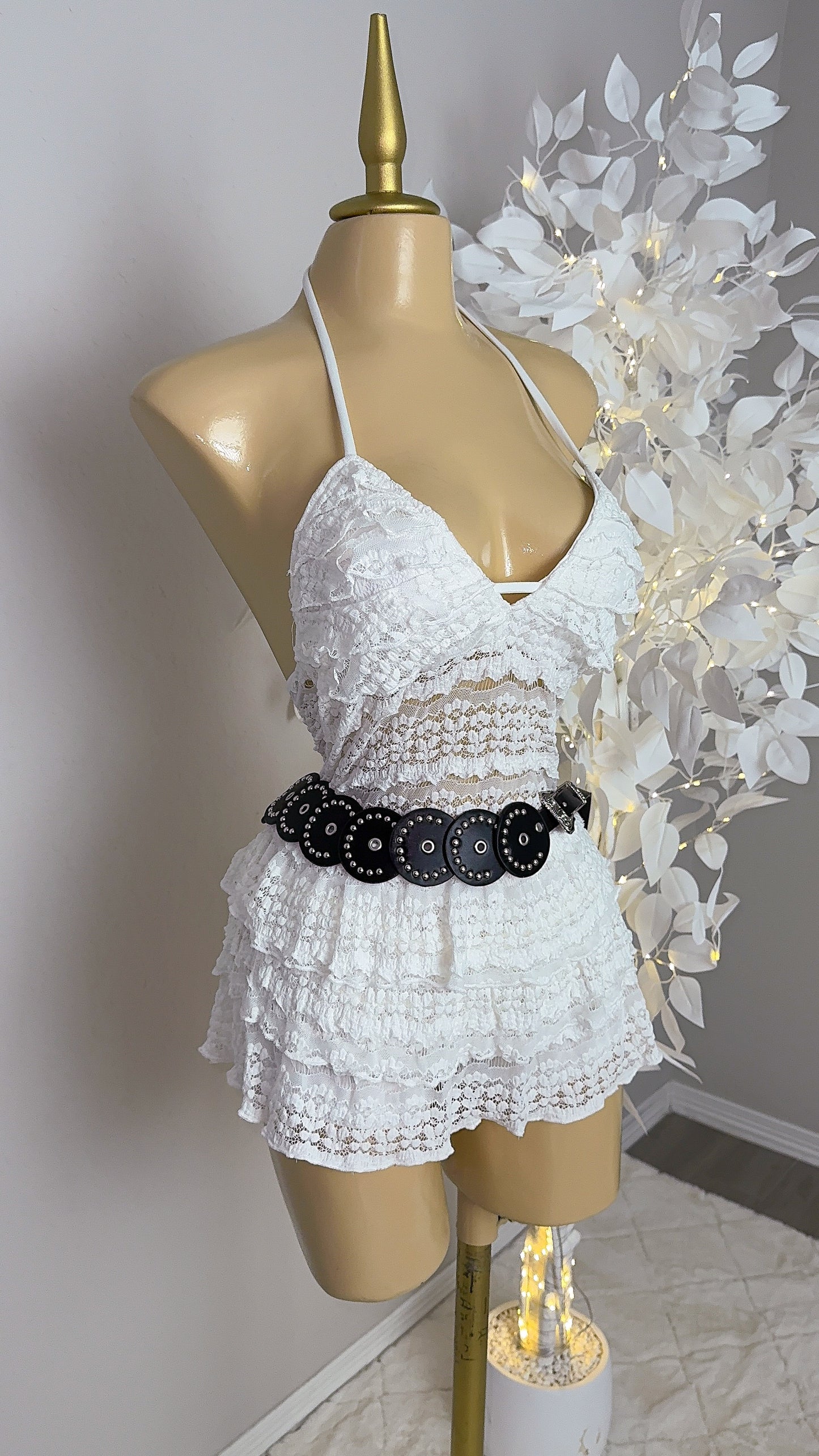 Giselle Western Discs Belt - Black