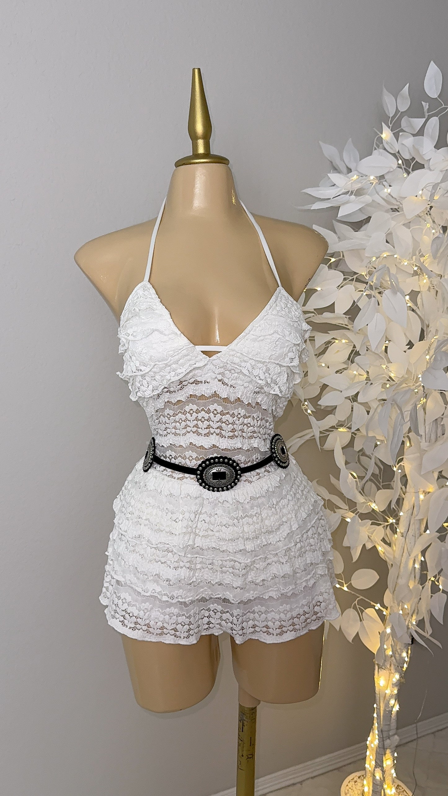 Linda Concho Western Belt - Black