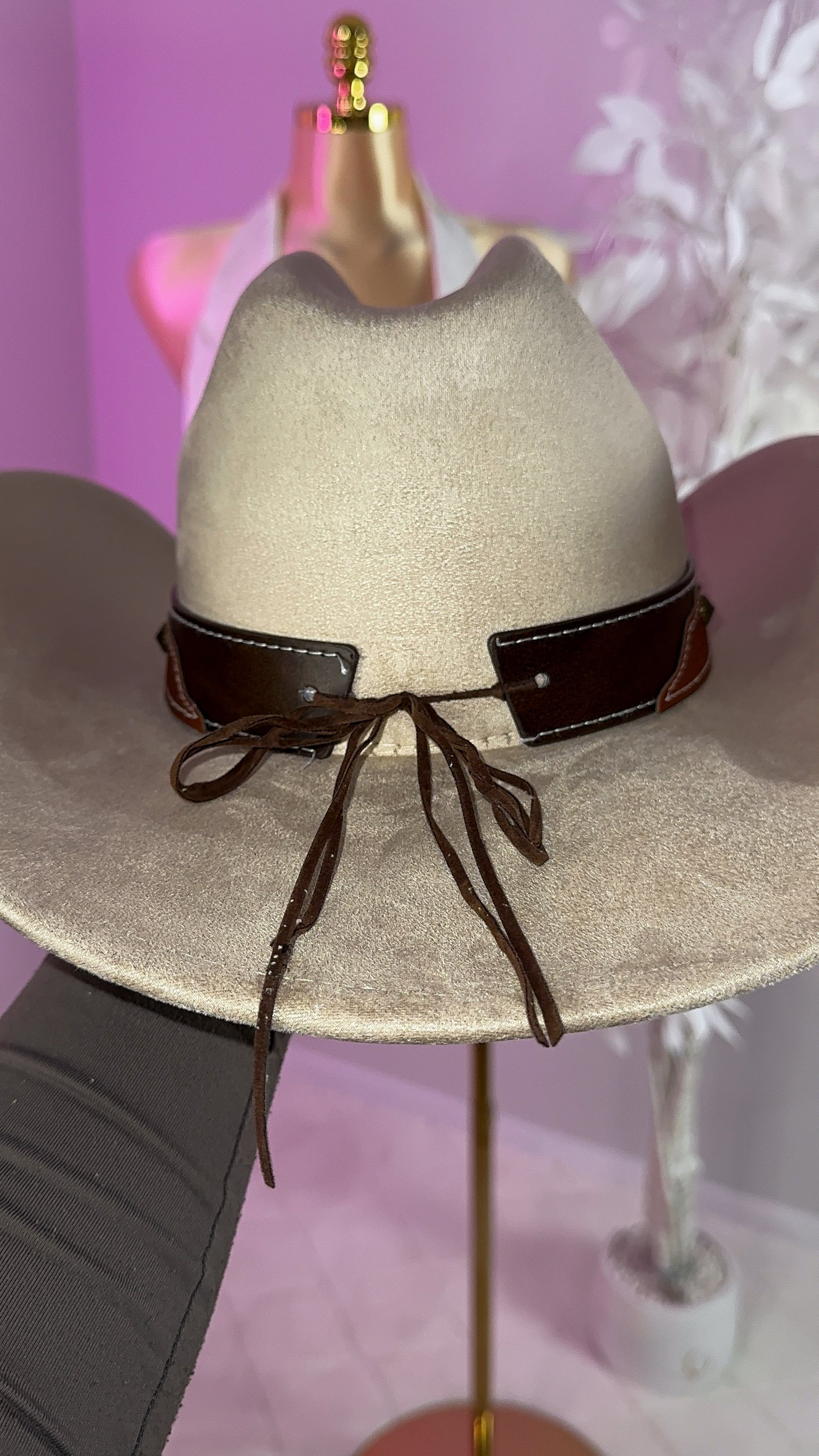 Longhorn Western Hat - Taupe