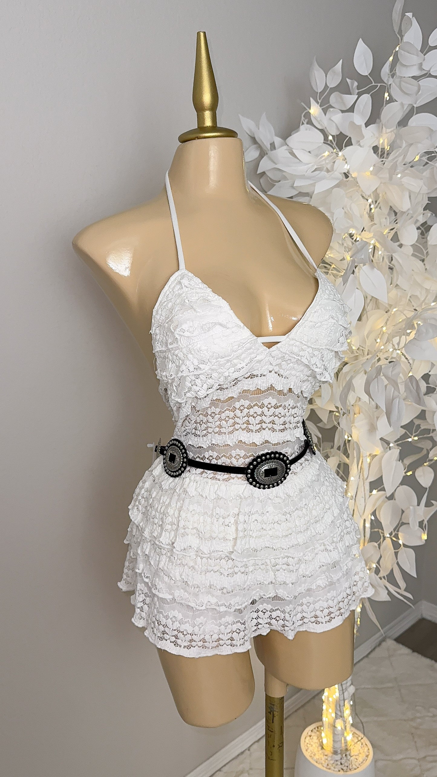 Linda Concho Western Belt - Black
