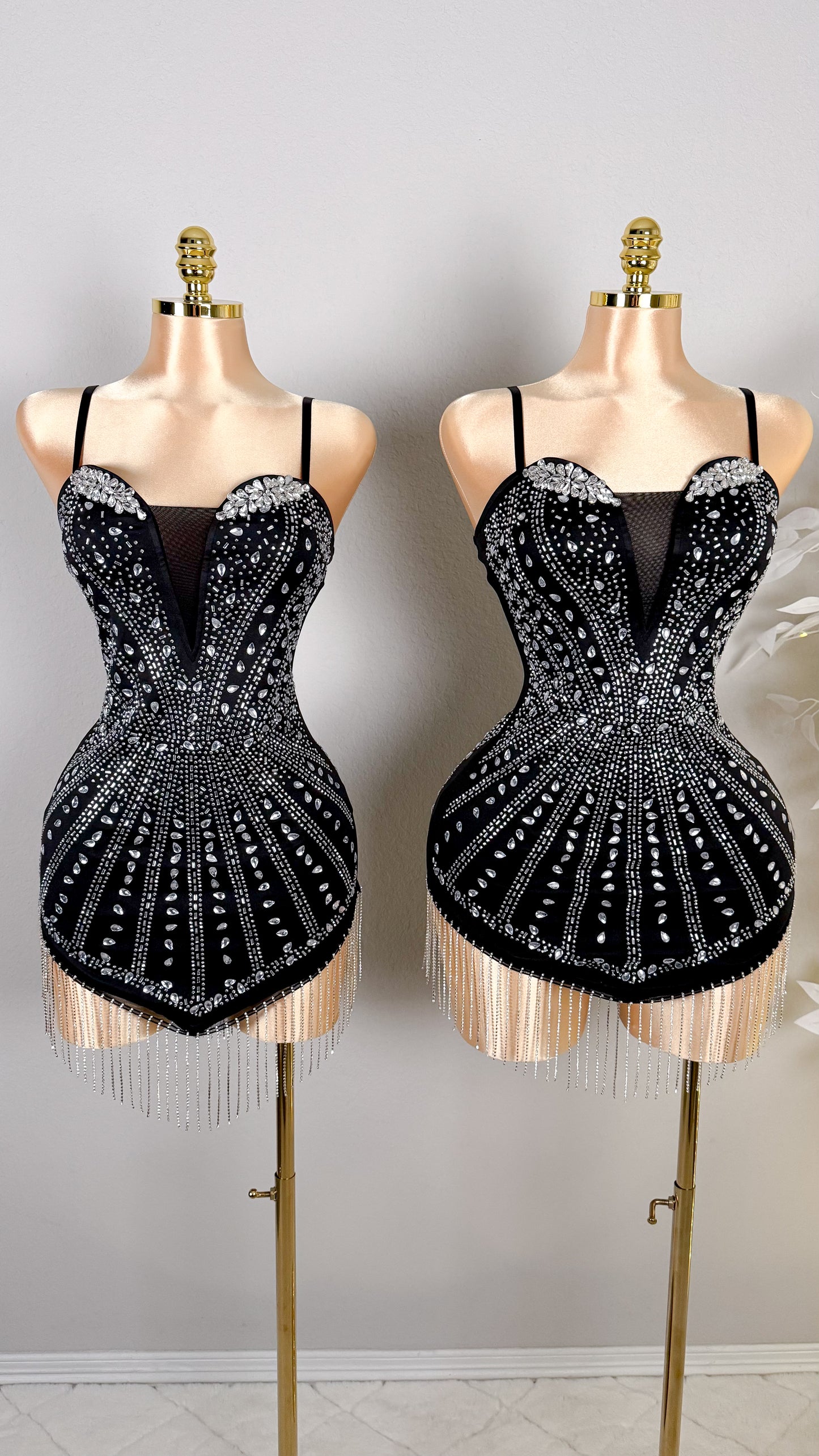 Sabrina Rhinestone Dress - Plus Size Available