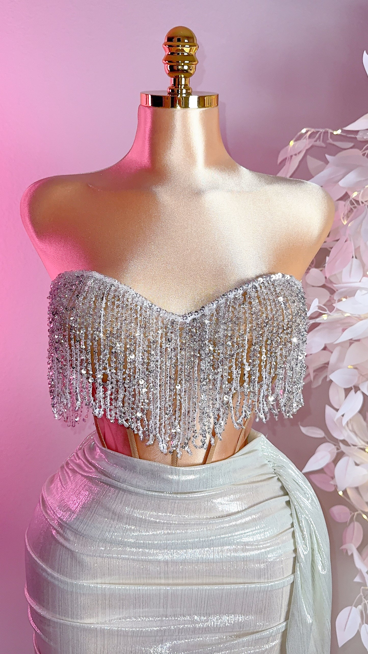 Luna Skirt Set - Silver