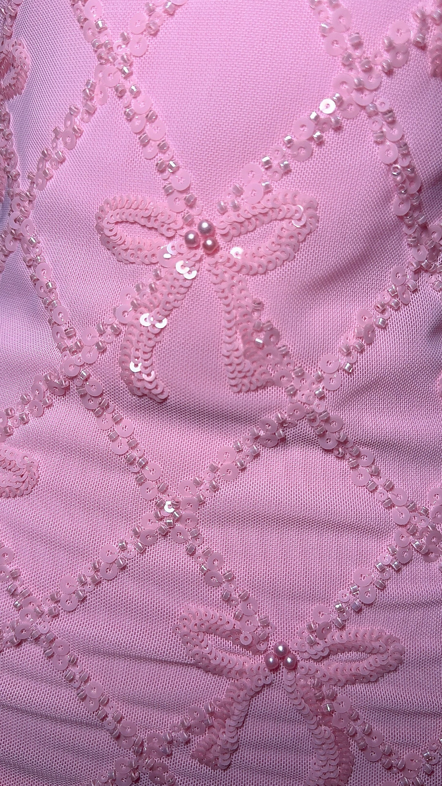 Yvette Sequin Coquette Dress - Pink
