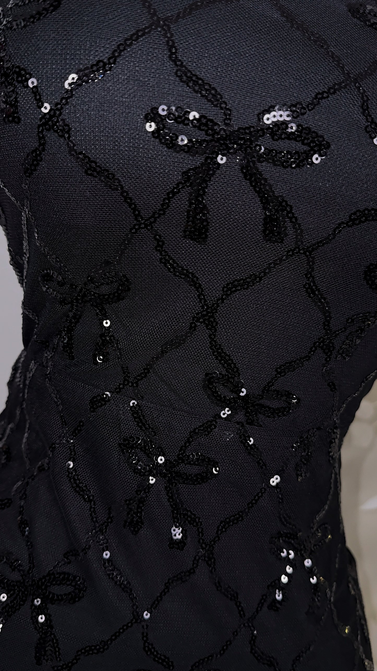 Esme Sequin Coquette Dress - Black