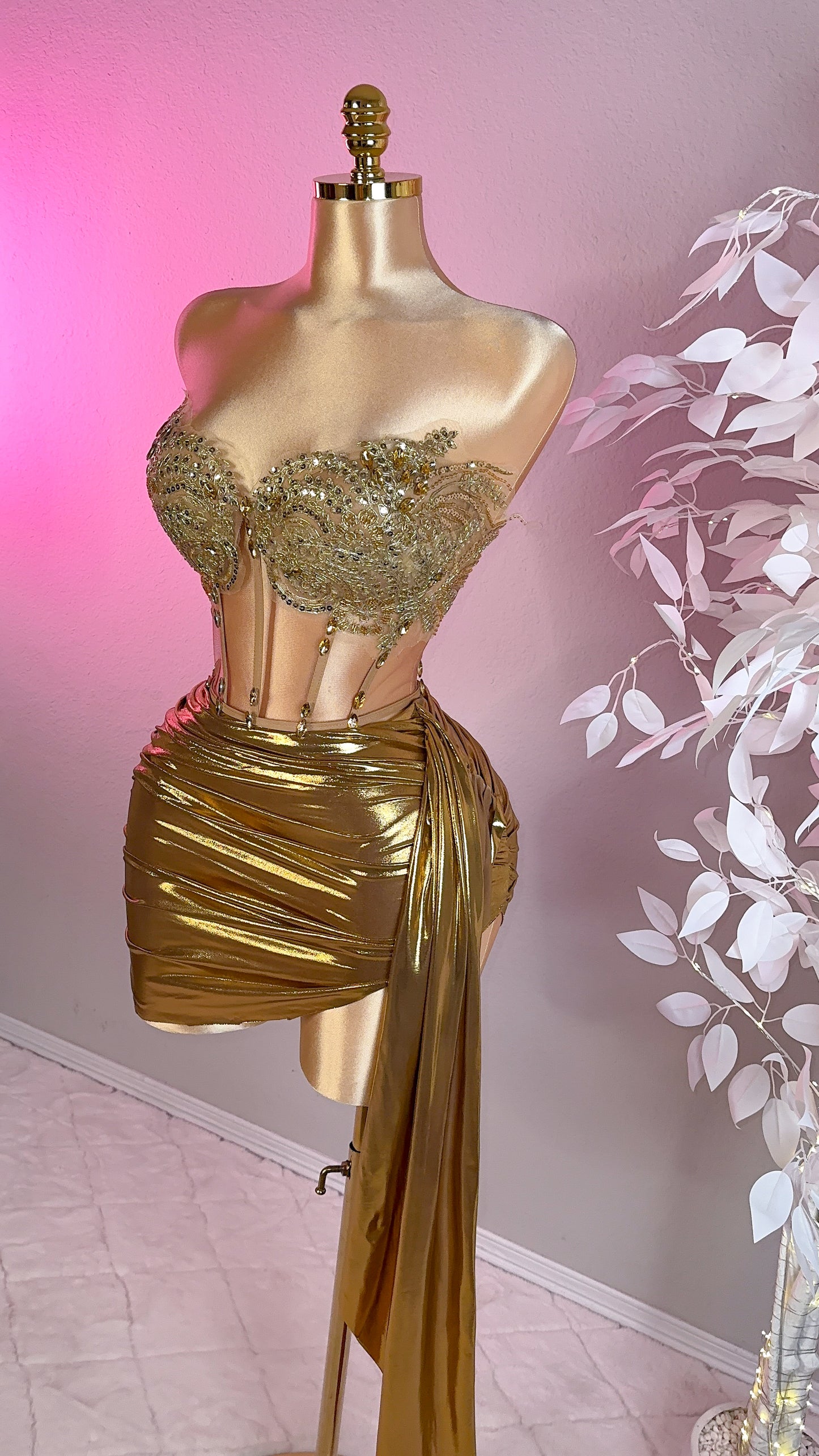 Arlet Skirt Set - Gold