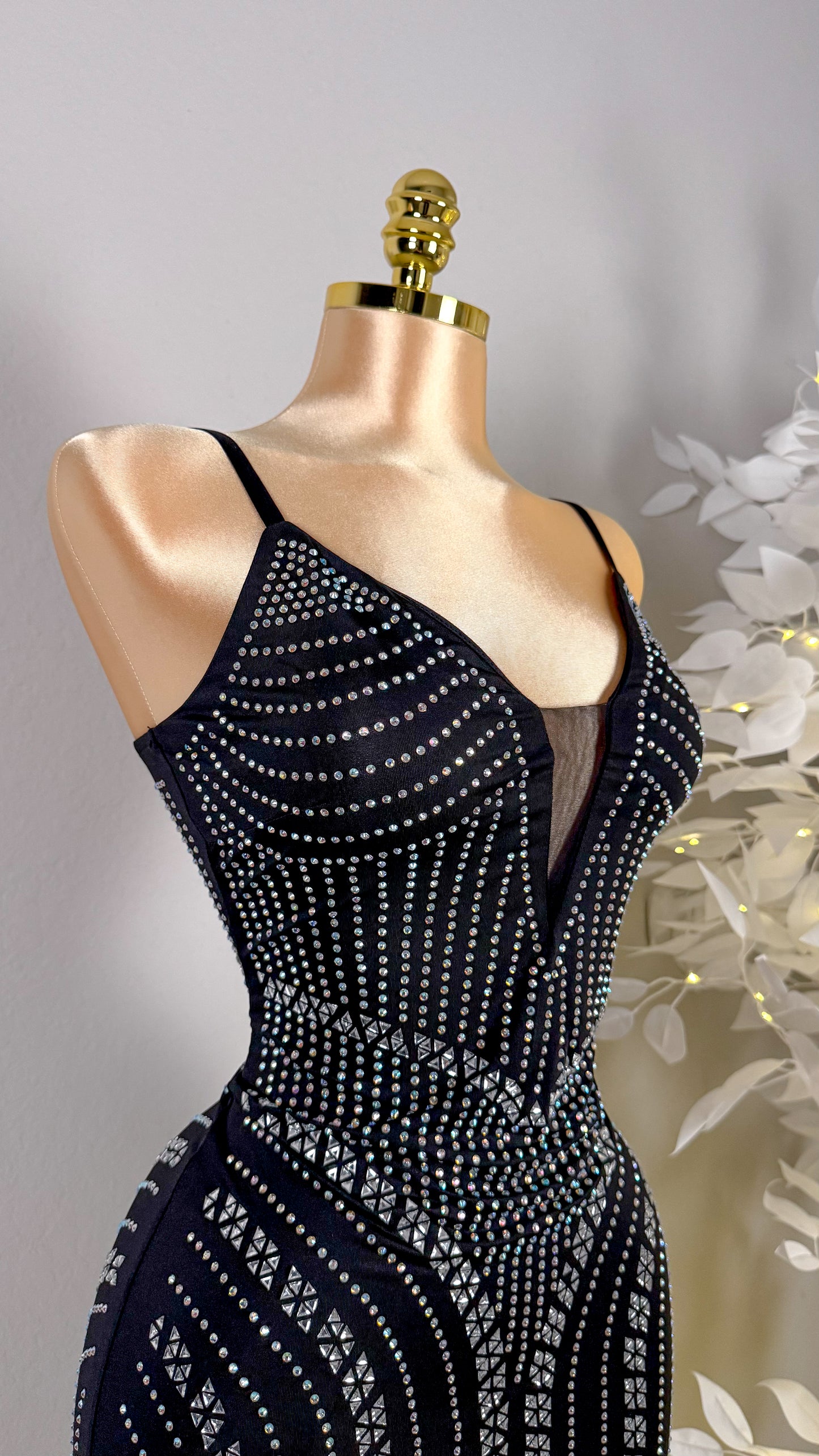 Natalia Rhinestone Dress - Plus Size Available