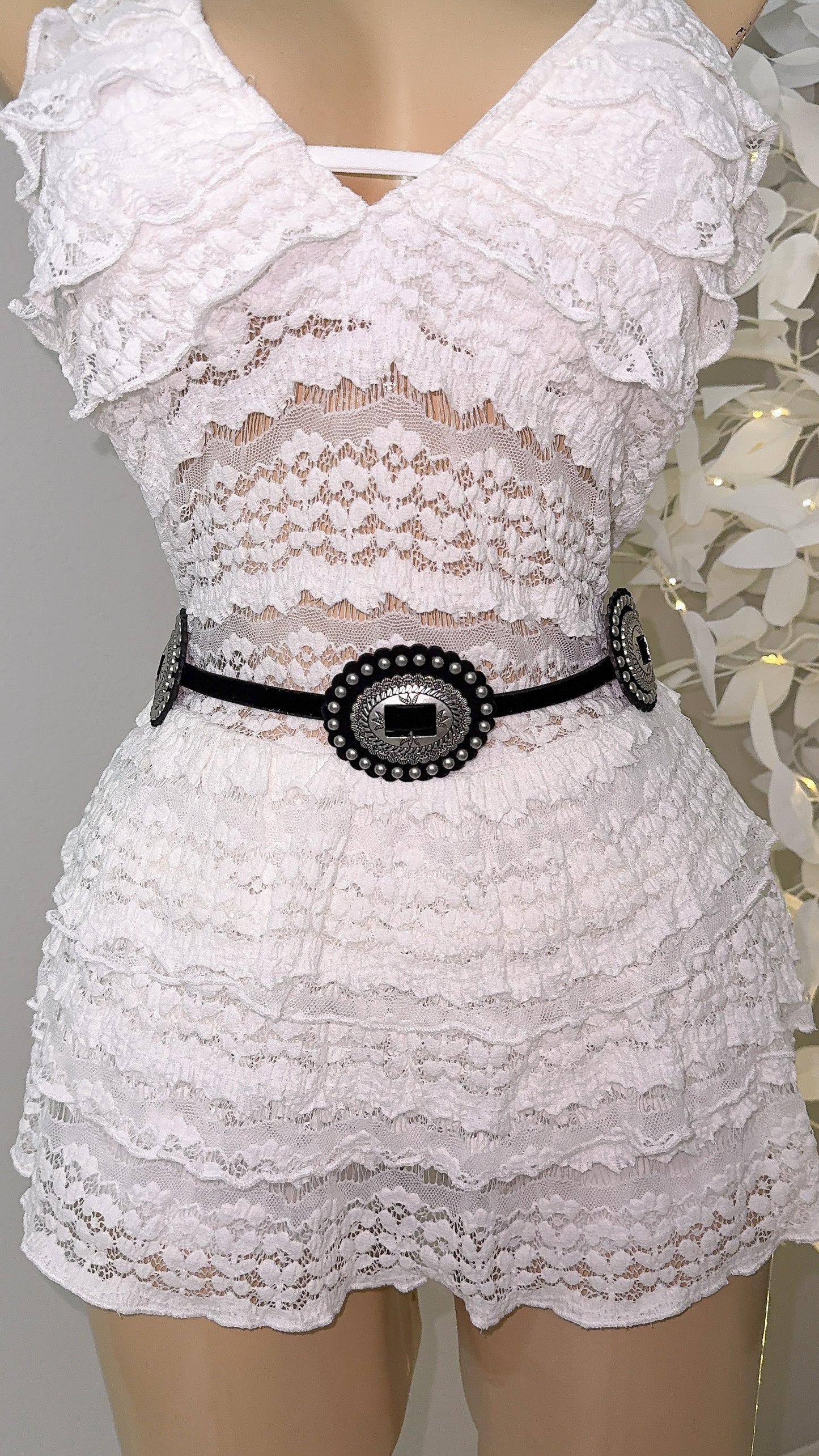 Linda Concho Western Belt - Black