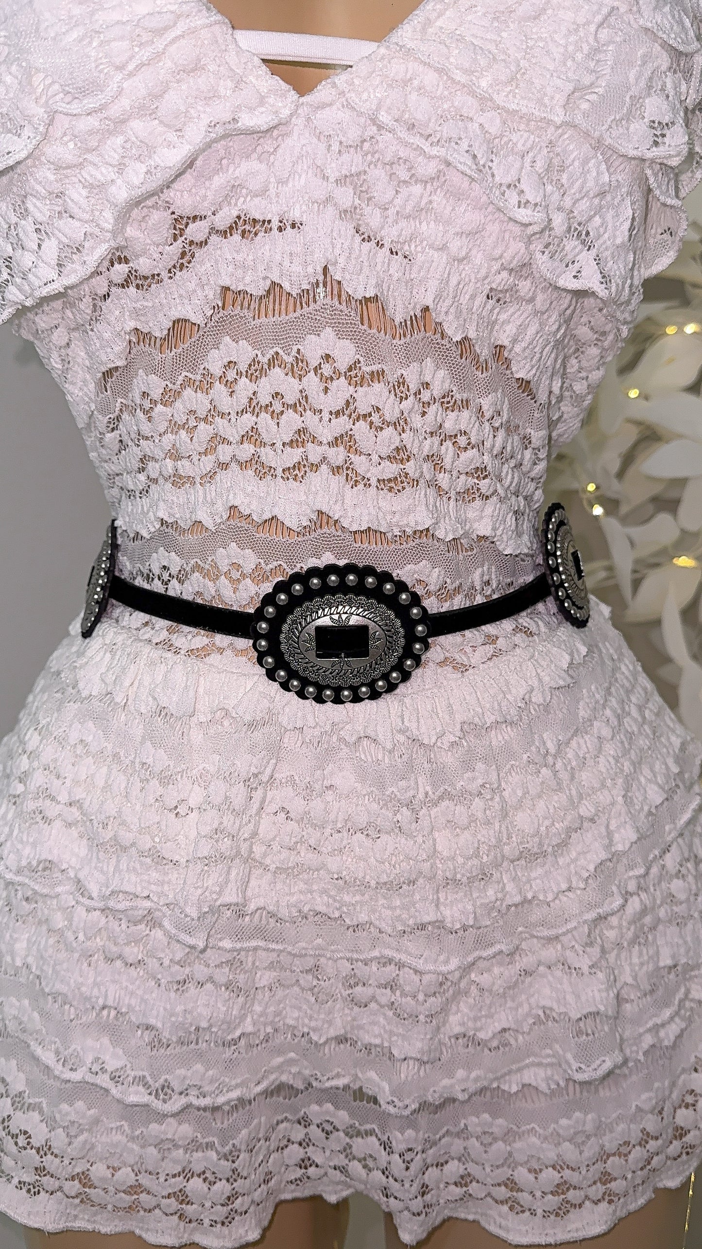 Linda Concho Western Belt - Black