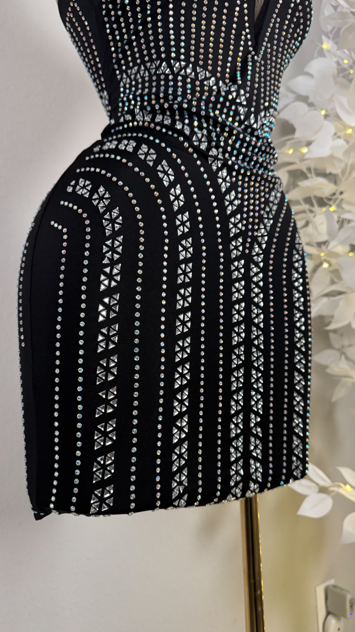 Natalia Rhinestone Dress - Plus Size Available