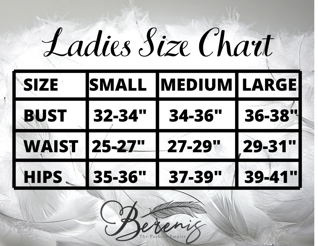 CLOTHING SIZE CHART