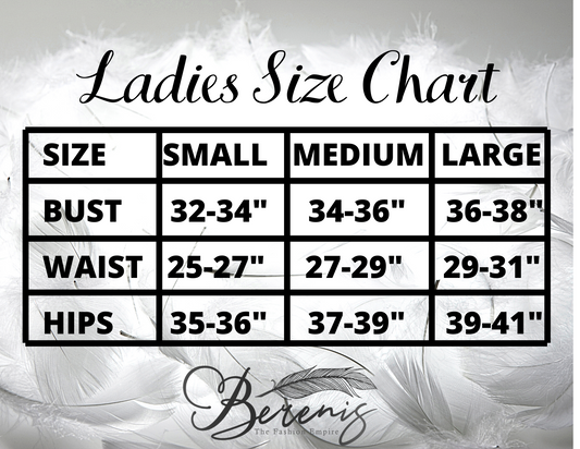 CLOTHING SIZE CHART