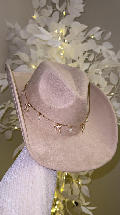 Coquette Western Hat - Beige