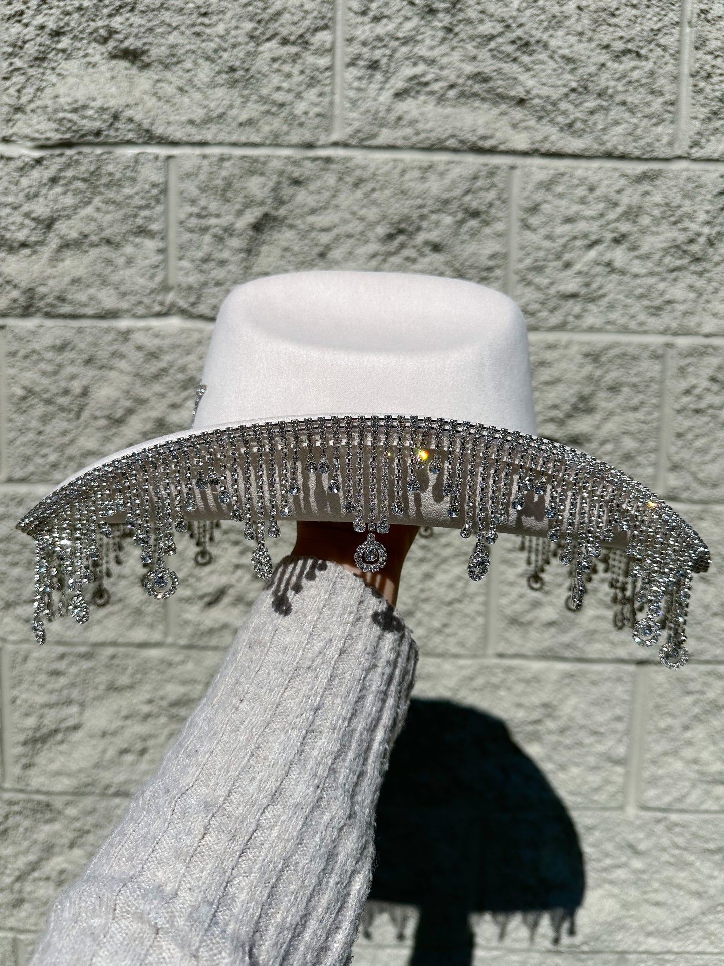 Heylin Rhinestone Western Hat - Ivory