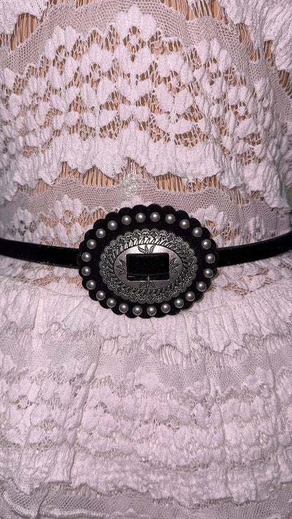 Linda Concho Western Belt - Black