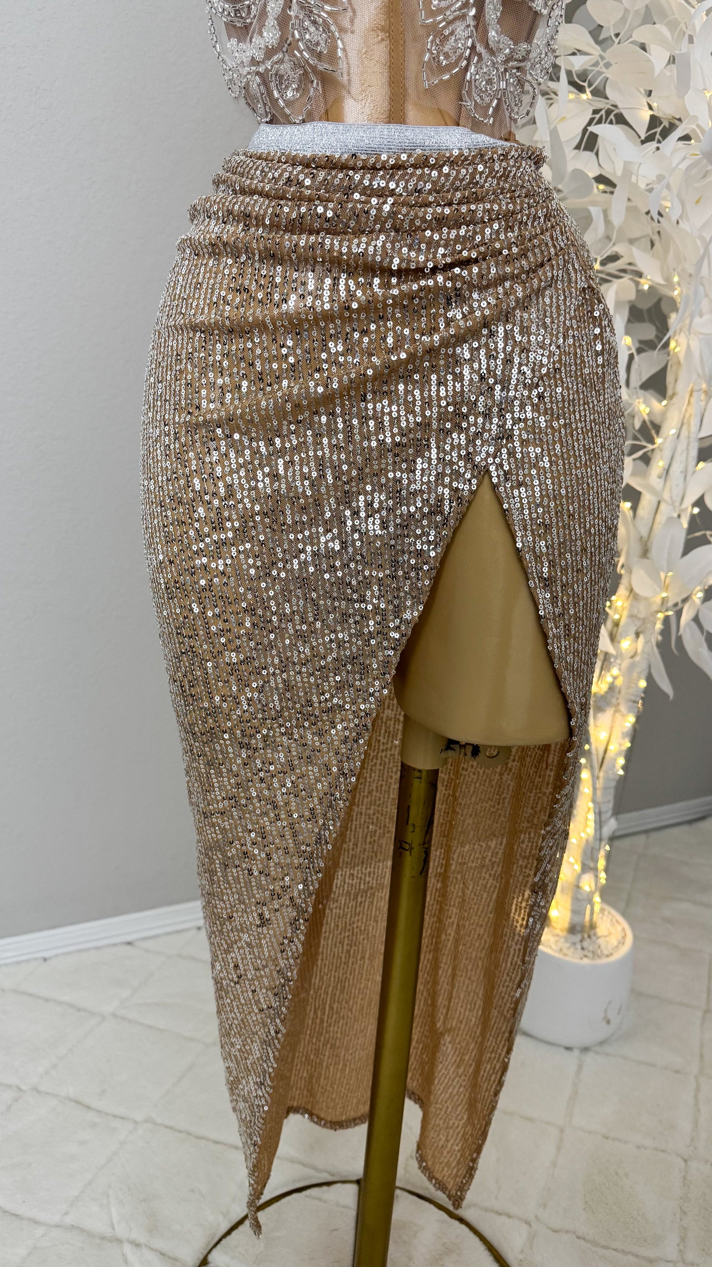 Athena Skirt Set - Gold