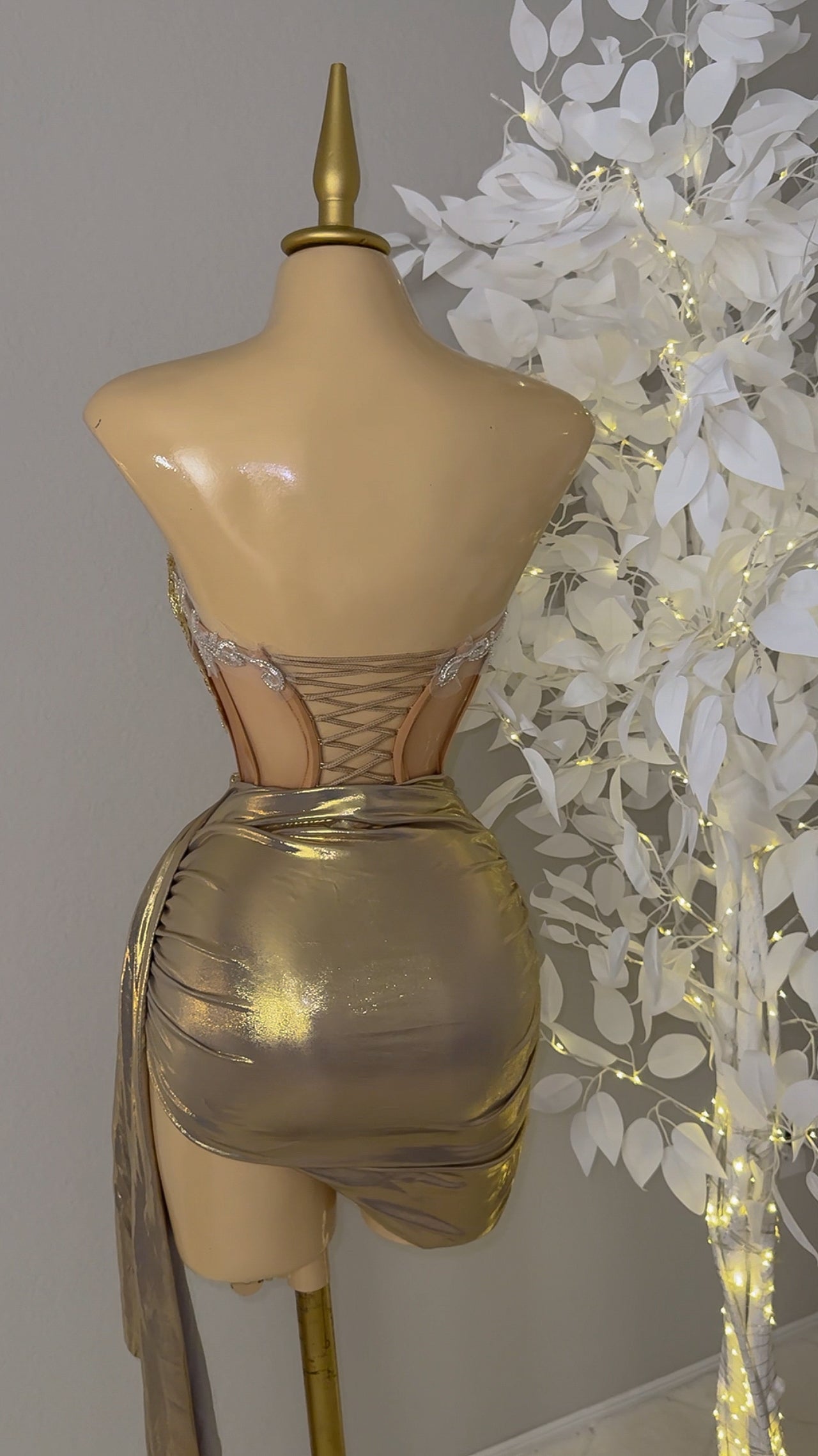 Aurora Skirt Set - Champagne