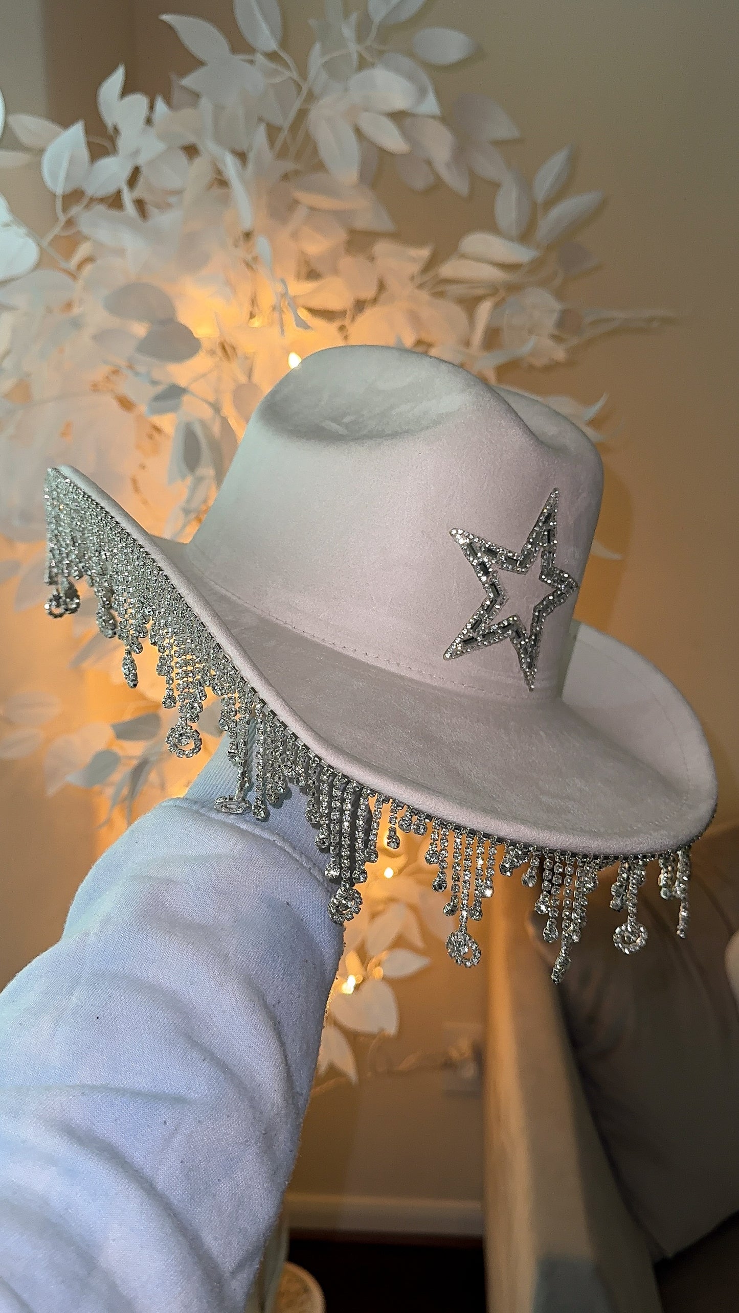 Heylin Rhinestone Western Hat - Ivory