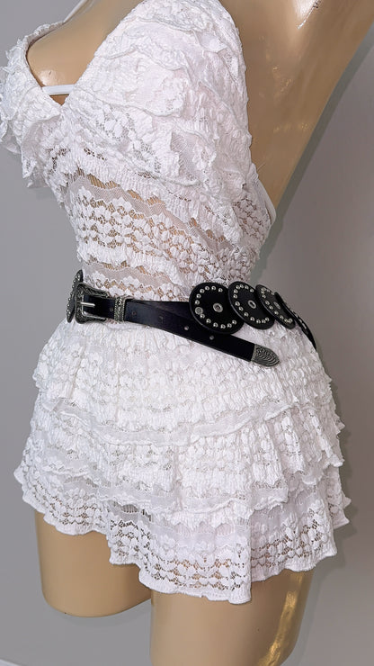 Giselle Western Discs Belt - Black