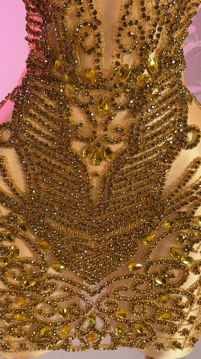Layla Rhinestone Dress - Custom Made