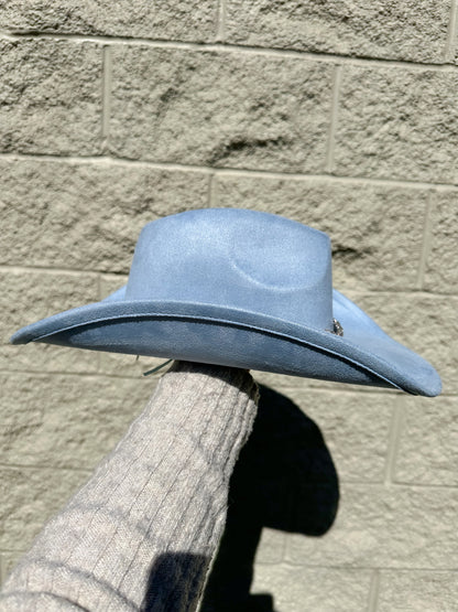 Celina Rhinestone Hat - Blue