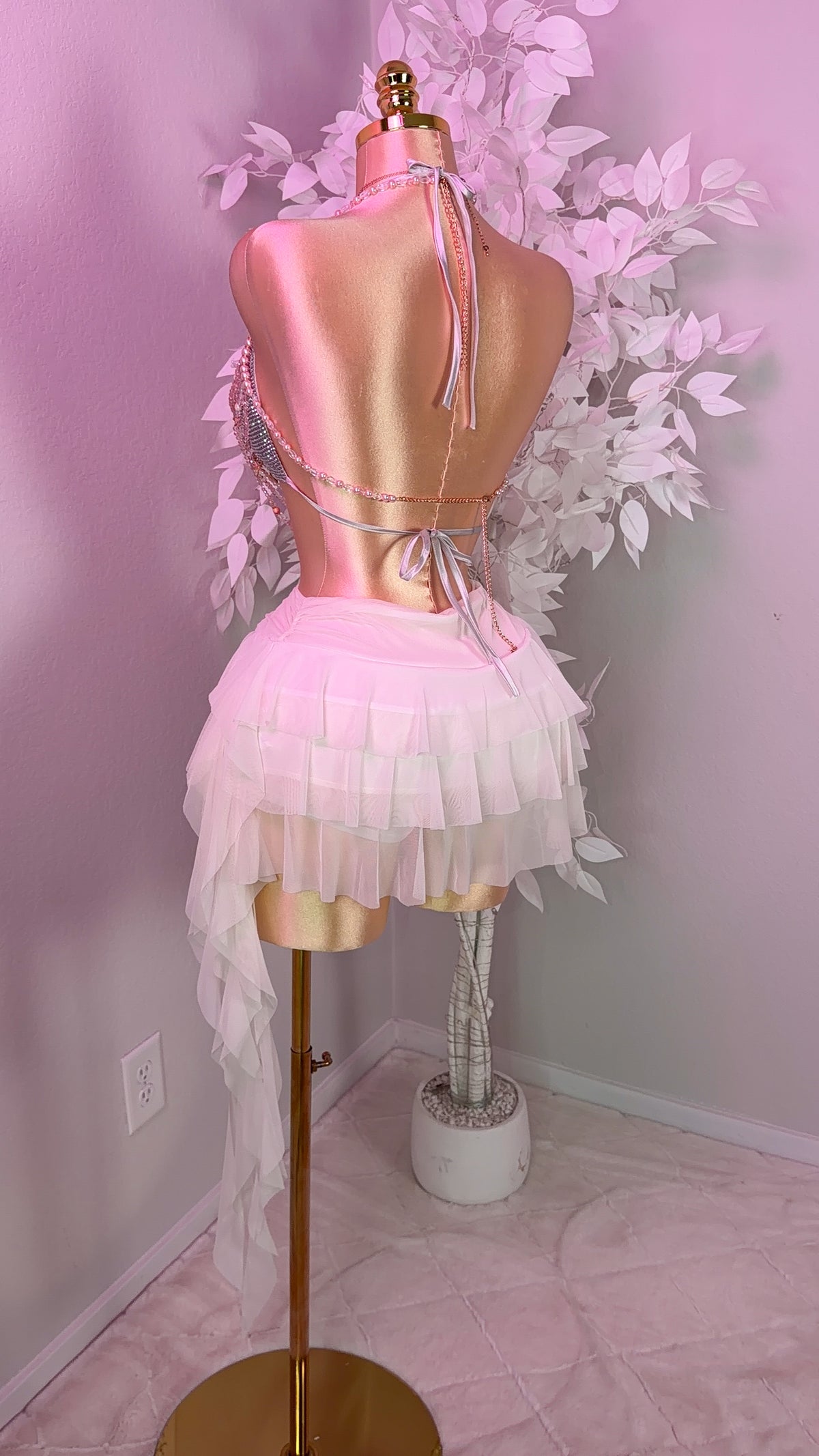 Amiga Mia Ruffle Skirt - White