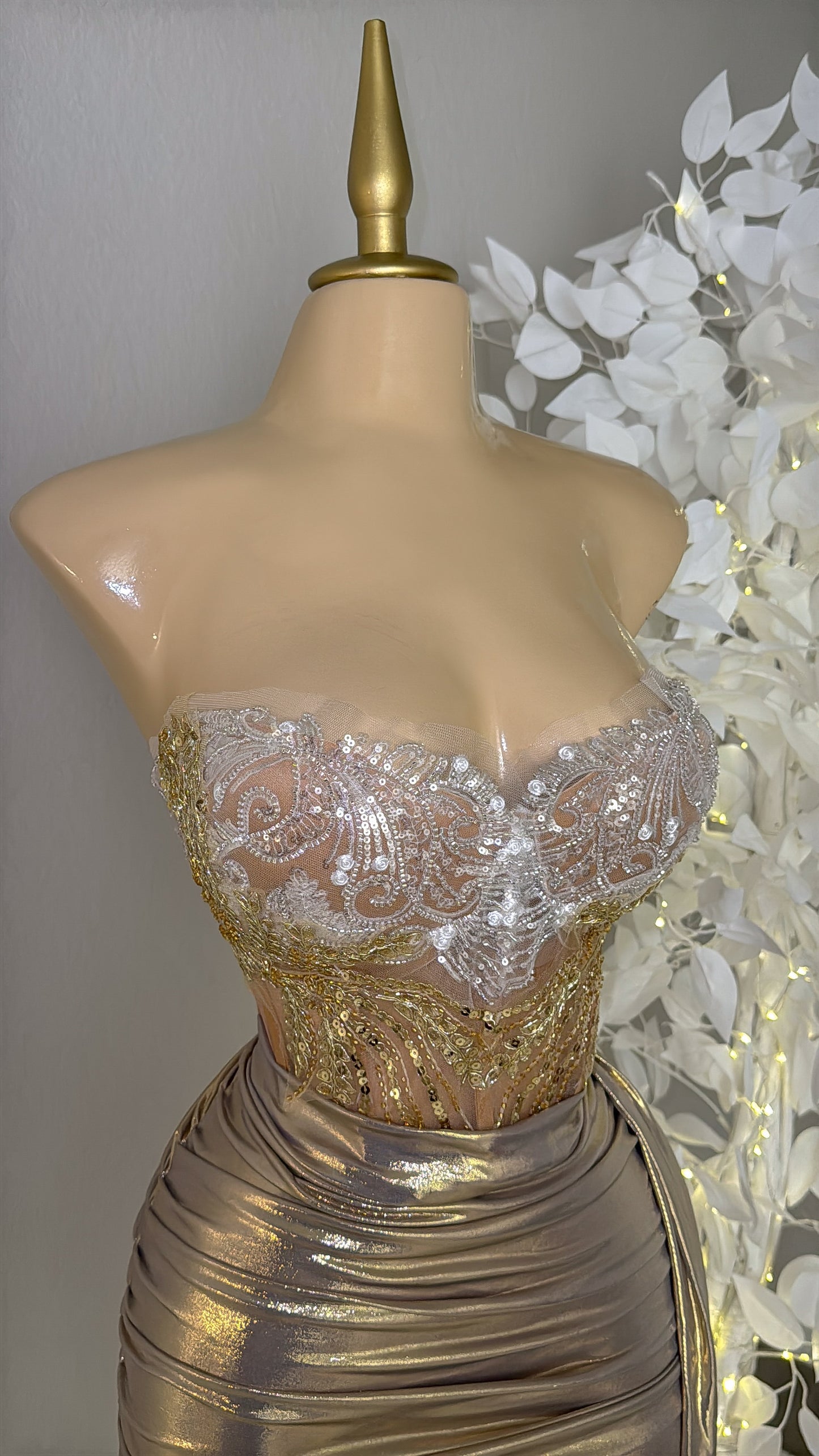 Aurora Skirt Set - Champagne