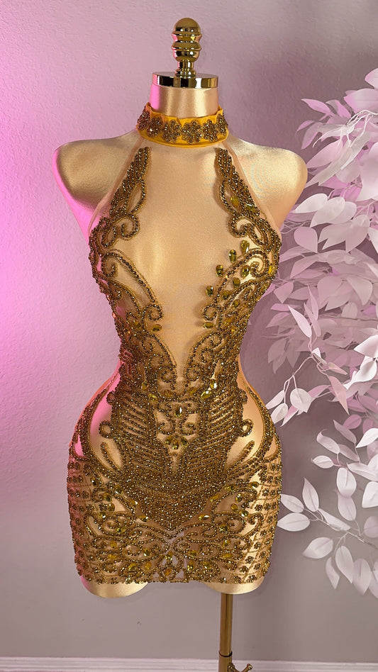Layla Rhinestone Dress - Custom Made