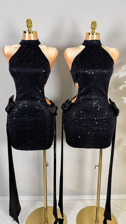 Eva Sequin Bow Dress - Plus Size Available