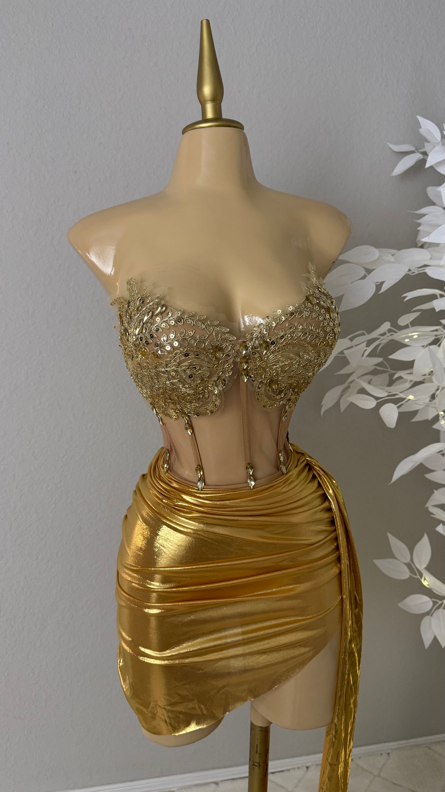 Arlet Skirt Set - Gold