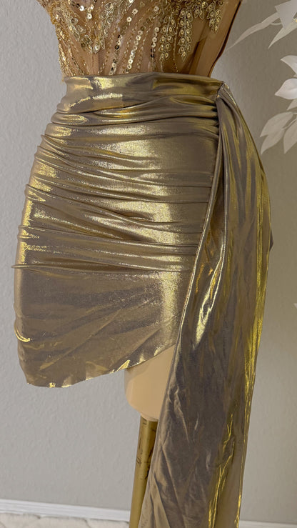 Aurora Skirt Set - Champagne