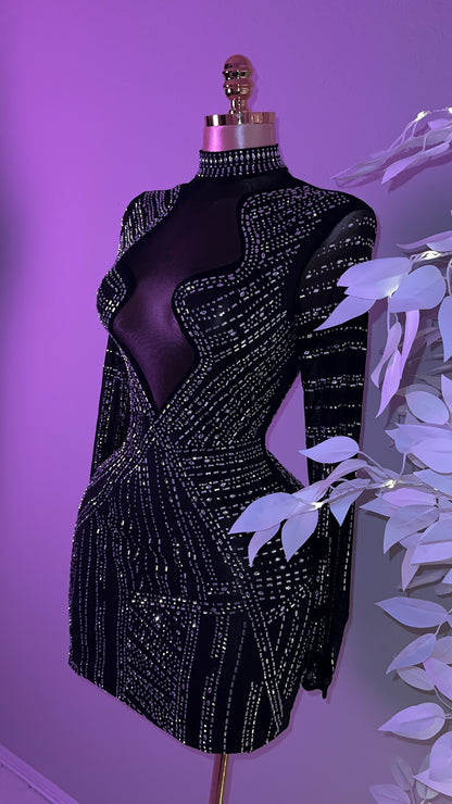 Celeste Rhinestone Dress - Plus Size Available