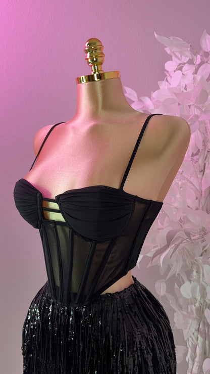 Besame Corset Top - Black