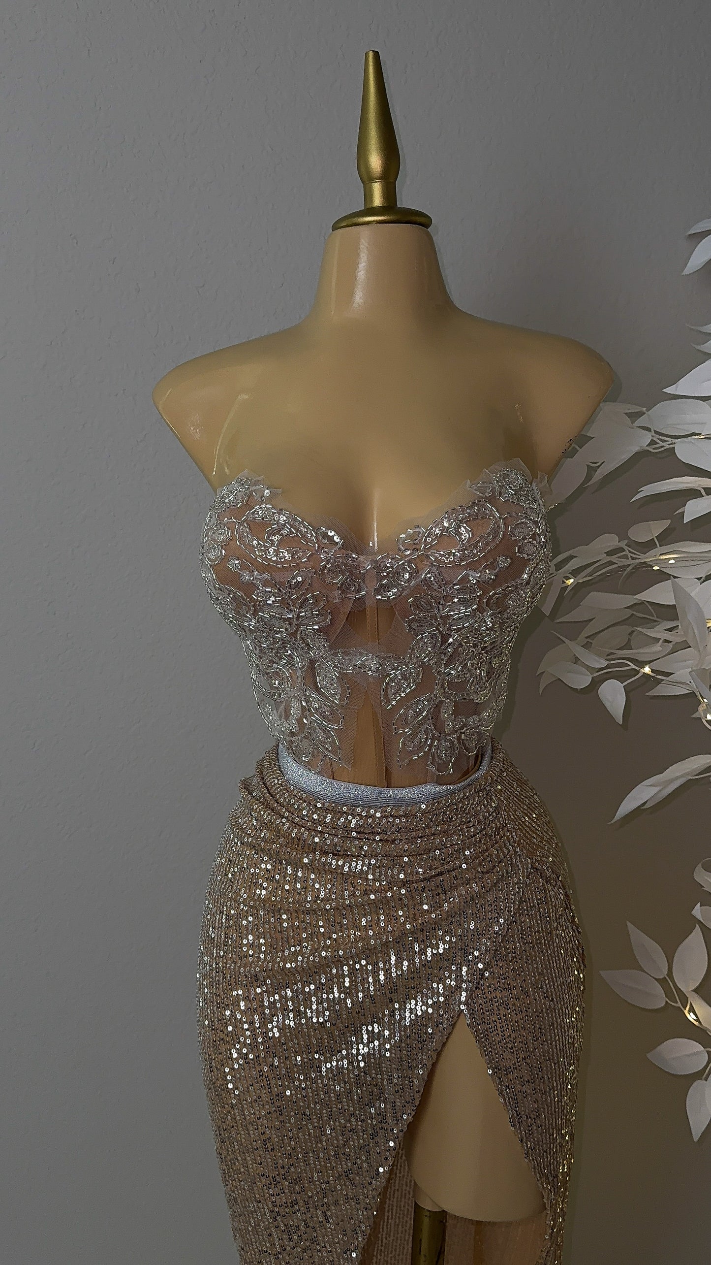 Athena Skirt Set - Gold