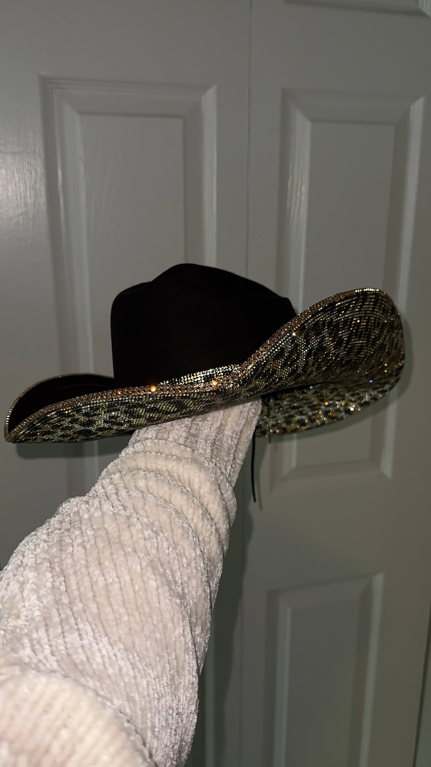 Leopard Rhinestone Western Hat