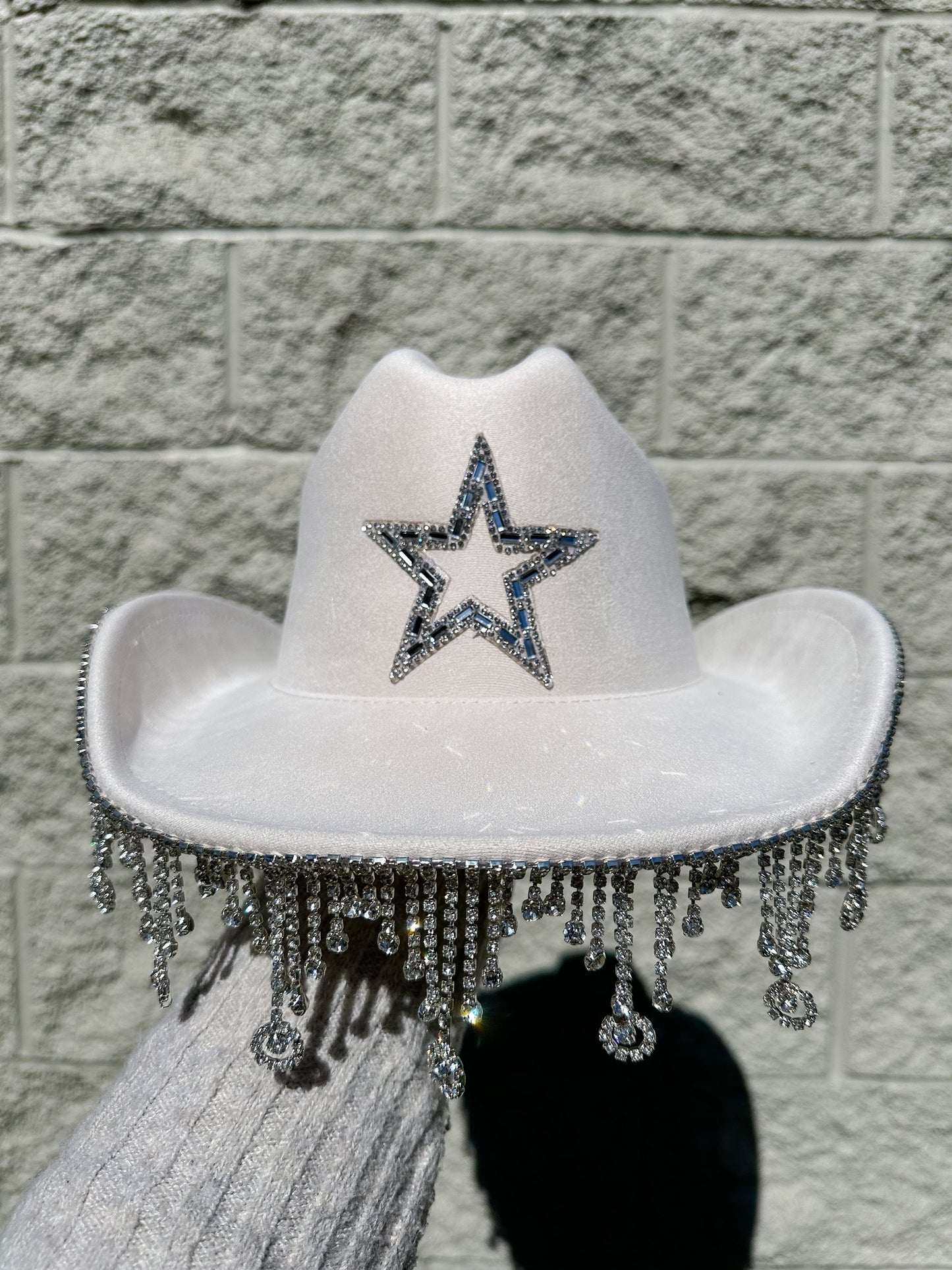 Heylin Rhinestone Western Hat - Ivory