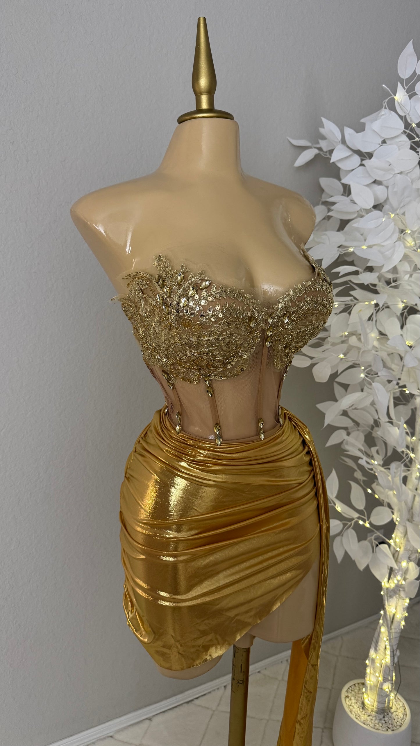 Arlet Skirt Set - Gold