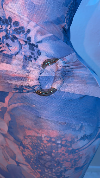 Despues De Ti Floral Maxi Dress - Blue