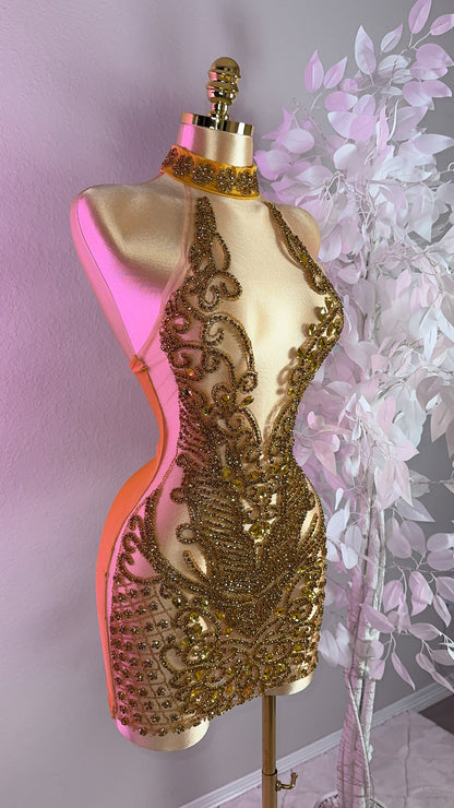 Layla Rhinestone Dress - Custom Made