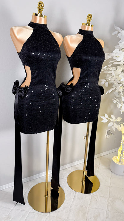 Eva Sequin Bow Dress - Plus Size Available