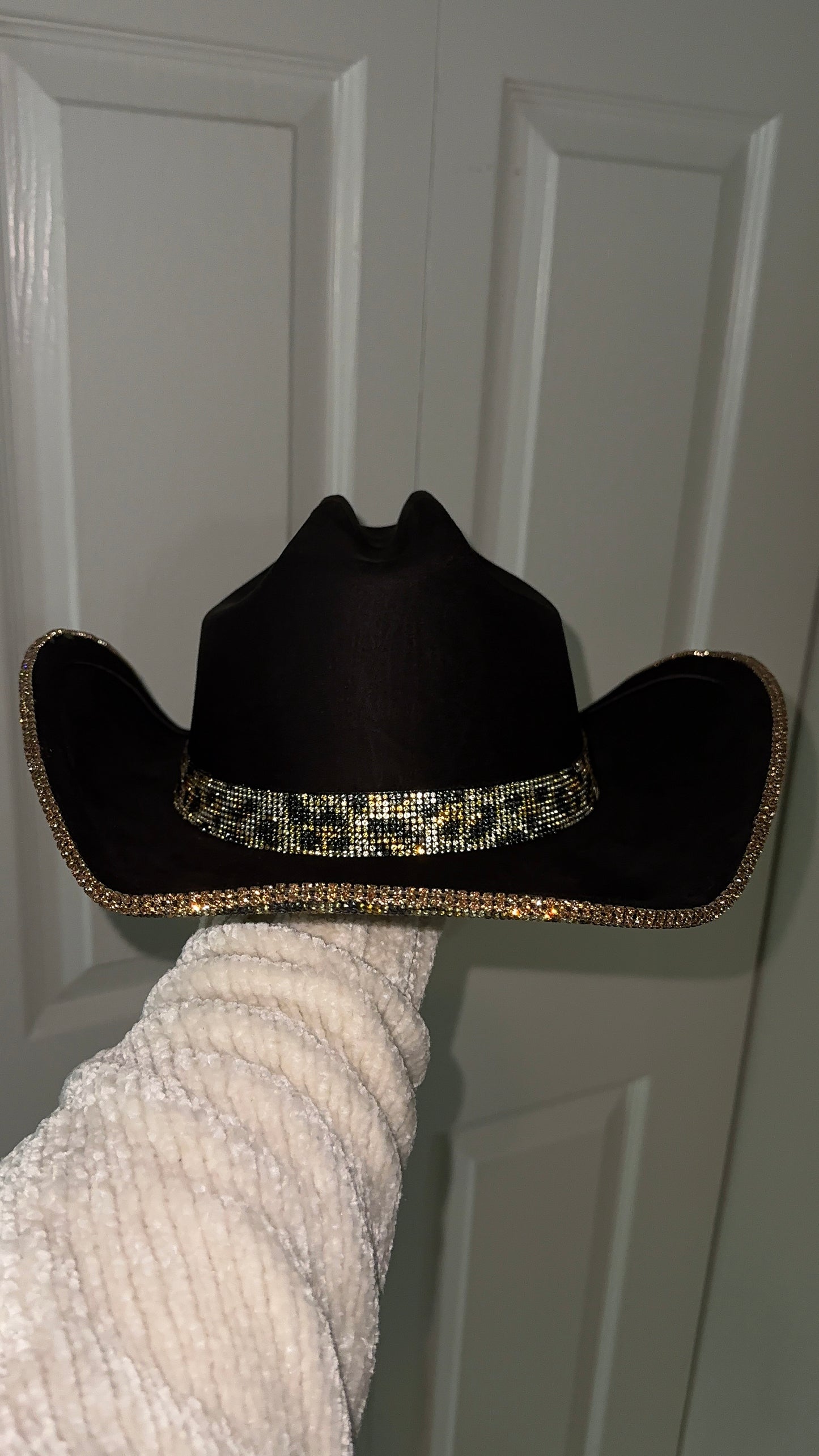 Leopard Rhinestone Western Hat
