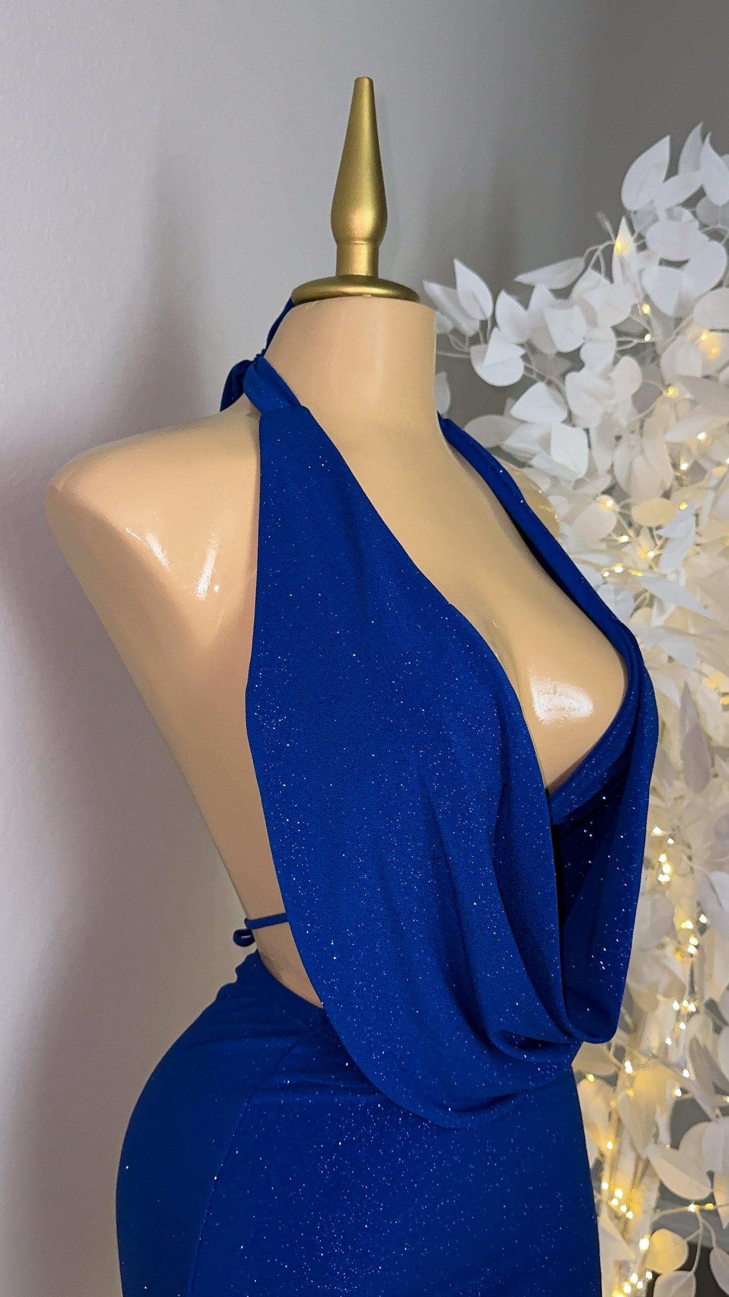 Arianna Glitter Skirt Set - Blue