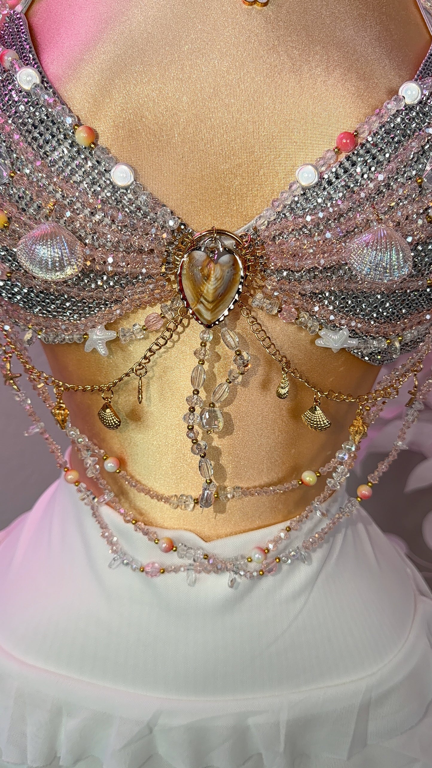 Tropi Beaded Top - Pink
