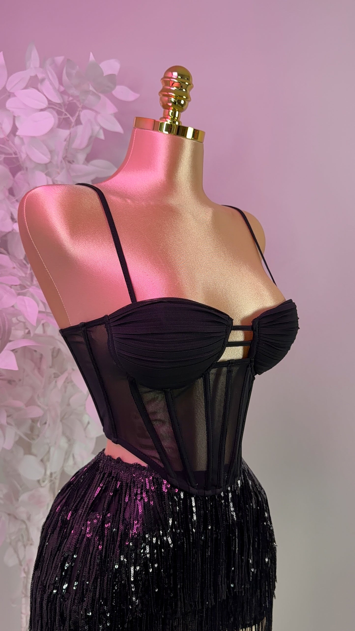 Besame Corset Top - Black