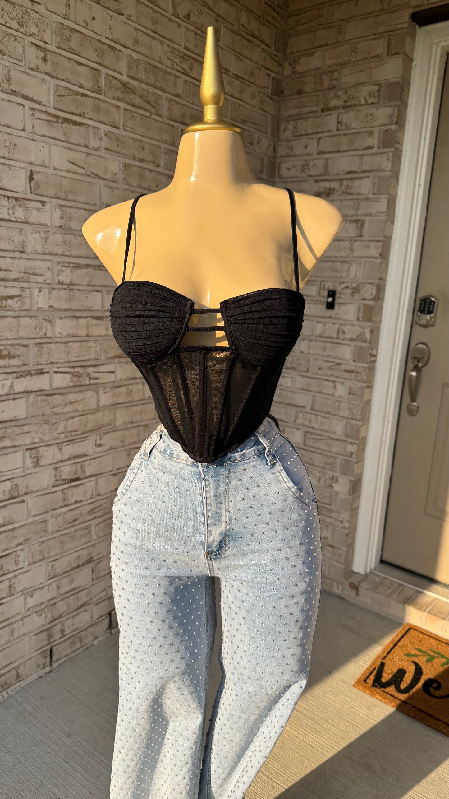Bésame Corset Top - Black