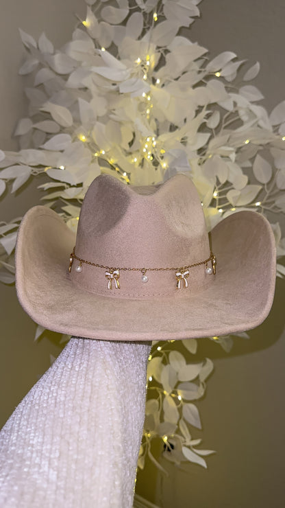 Coquette Western Hat - Beige