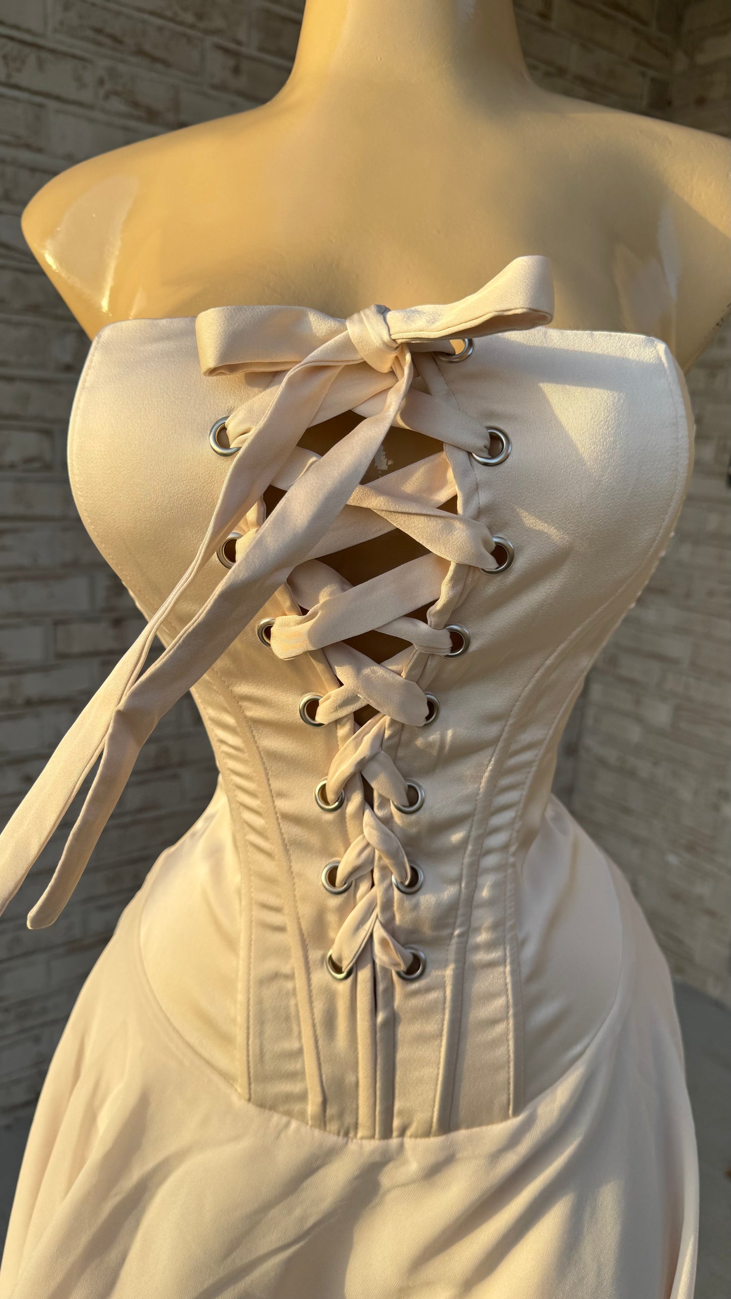 Michelle Corset Dress - Cream