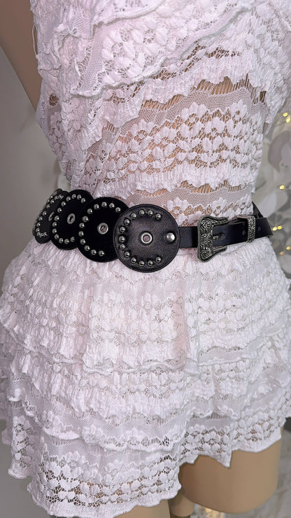 Giselle Western Discs Belt - Black