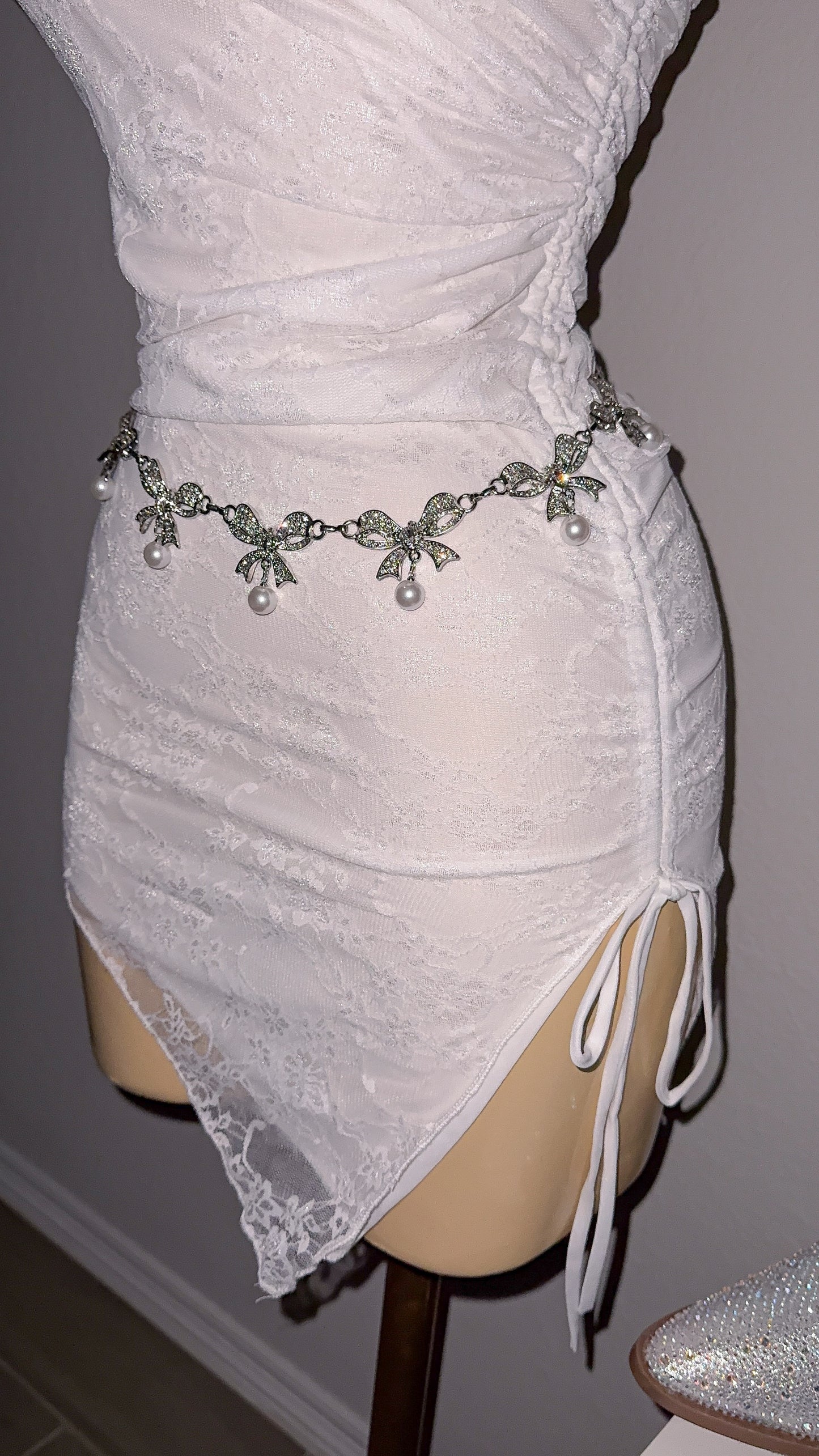 Rebecca Lace Dress - White